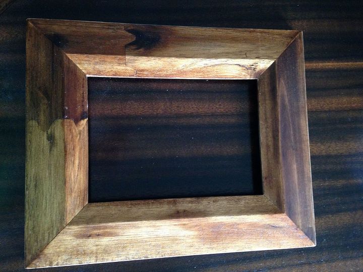 anthropologie bamboo inlay frame knock off, crafts, home decor, wall decor