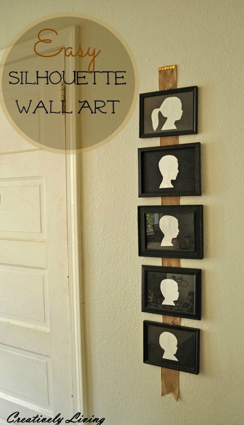 easy silhouette art, crafts, home decor, wall decor