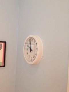 plastic clock, just a basic plastic clock I got at Target I have one in each kid s bedroom