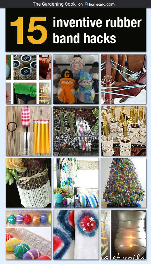 creative uses for rubber bands, crafts, repurposing upcycling