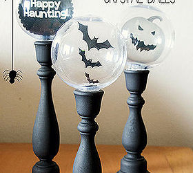 Halloween Crystal Ball Candlestick Decorations | Hometalk