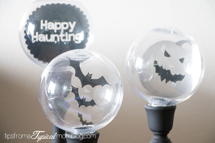 halloween decorations crystal ball candlesticks, halloween decorations, seasonal holiday decor