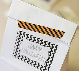 free halloween gift bag printables tutorial on how to print on bags, halloween decorations, seasonal holiday decor