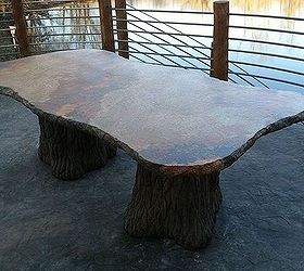 concrete patio table, concrete masonry, diy, outdoor furniture
