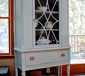 duck egg blue china cabinet, kitchen cabinets, kitchen design, painted furniture