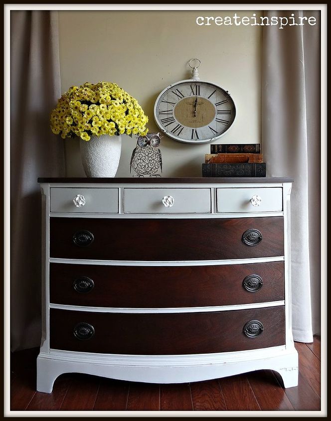 painted furniture dresser makeover, painted furniture, shabby chic