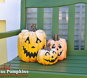 halloween decorations canvas painted pumpkins, crafts, seasonal holiday decor