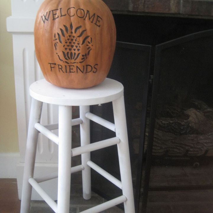 fall mantel decor lantern pumpkin, fireplaces mantels, outdoor living, seasonal holiday decor