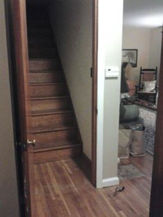 painted staircase steps attic furnished, bedroom ideas, home maintenance repairs