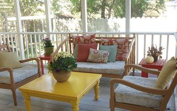 Bright and Cheery Screened Porch Makeover