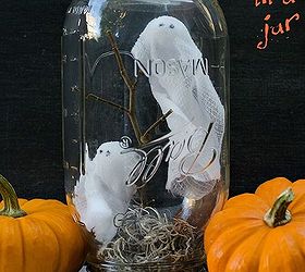 2o fall jar craft projects, crafts, halloween decorations, mason jars, repurposing upcycling, seasonal holiday decor
