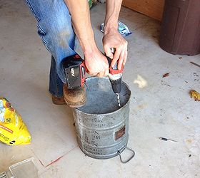 gardening rusty bucket planter, crafts, gardening, repurposing upcycling