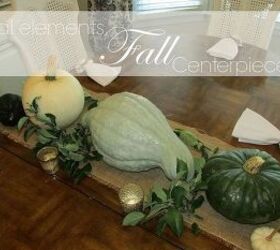 fall centerpiece table gourds natural elements, diy, gardening, home decor, seasonal holiday decor