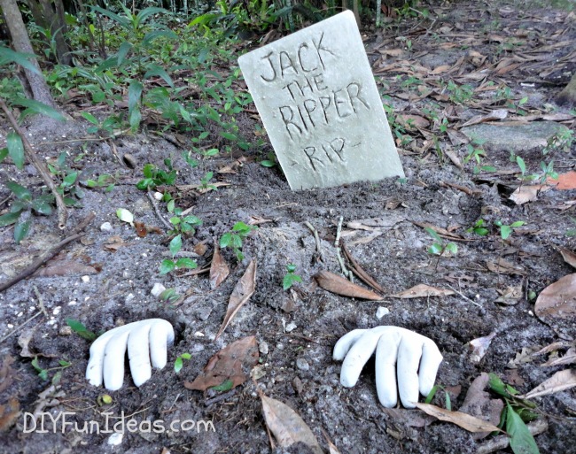 manualidad de halloween hacer lpidas de hormign en 10 minutos