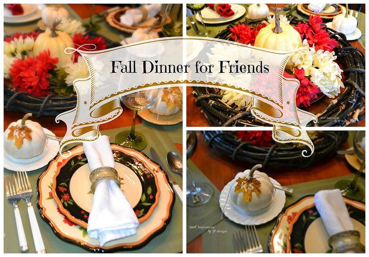 fall tablescape set dinner decor, crafts, seasonal holiday decor