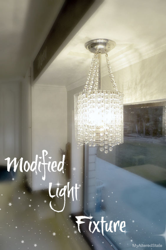 lighting modified fixture update, home decor, lighting, repurposing upcycling