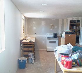our kitchen remodel, home improvement, kitchen design, Finally we have drywall