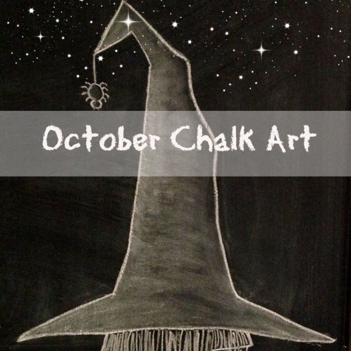 bewitching chalk art, chalkboard paint, crafts