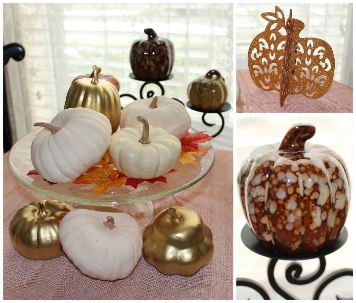 pumpkin makeover that can be used for halloween and thanksgiving, chalk paint, crafts, halloween decorations, seasonal holiday decor