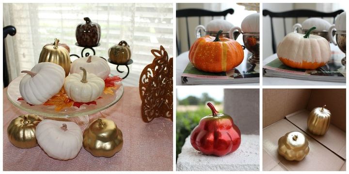 pumpkin makeover that can be used for halloween and thanksgiving, chalk paint, crafts, halloween decorations, seasonal holiday decor