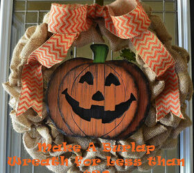 fall decor pumpkin burlap wreath, crafts, seasonal holiday decor, wreaths