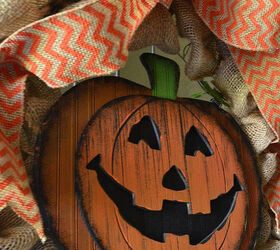 fall decor pumpkin burlap wreath, crafts, seasonal holiday decor, wreaths