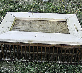 chicken coop coffee table upcycle, diy, repurposing upcycling
