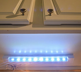 apartment lighting project battery operated led under cabinet light, kitchen cabinets, kitchen design, lighting