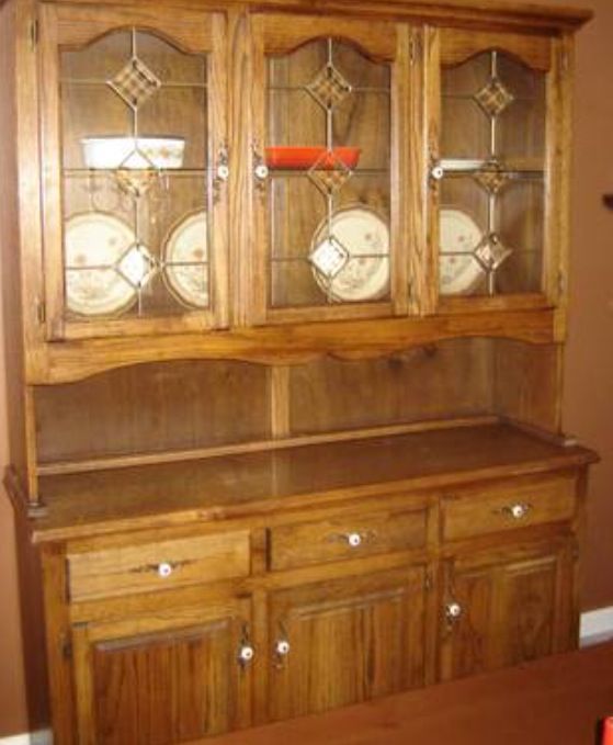 painted furniture hutch antique redo, chalk paint, painted furniture