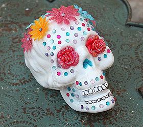 crafts sugar skull halloween decorations, crafts, halloween decorations, seasonal holiday decor