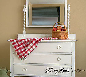 painted furniture antique dresser white country chic, chalk paint, painted furniture, repurposing upcycling