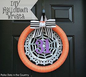 wreath halloween decorations door, crafts, halloween decorations, seasonal holiday decor, wreaths