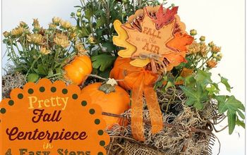 Fall Pumpkin Centerpiece in 4 Easy Steps