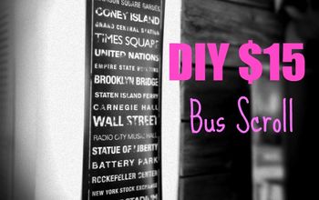 How About a Little Bus Scroll in Your Life - DIY for $15