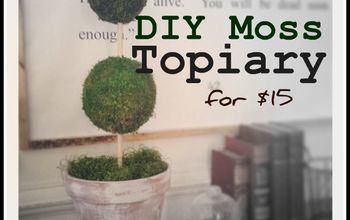 $15 DIY Moss Topiary-What What!?