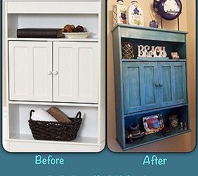 painted furniture beachy cabinet makeover, painted furniture