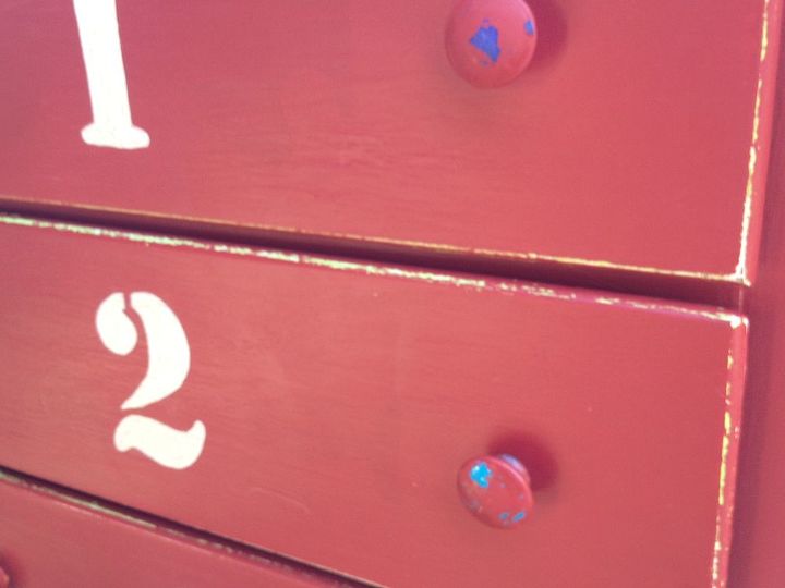 painted furniture numbered dresser, painted furniture, repurposing upcycling