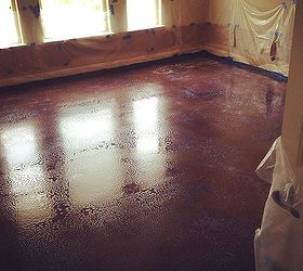 how to dye stain concrete floors, concrete masonry, diy, flooring, how to