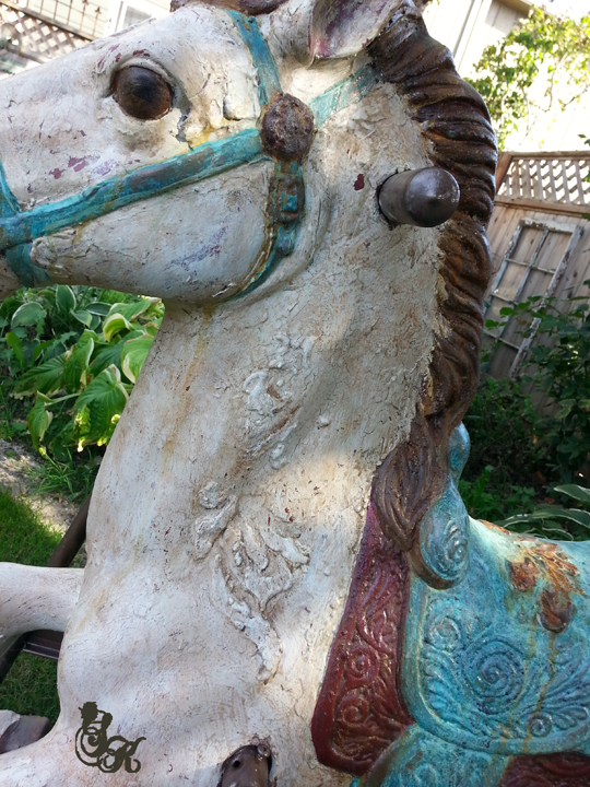 Antique Spring Riding Animals Painting Antique Spring Horse | Hometalk
