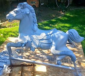 painting spring horse antique, painting, repurposing upcycling