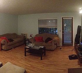 ayuda nueva sala de estar y el sof conundrum, Panorama desde el comedor