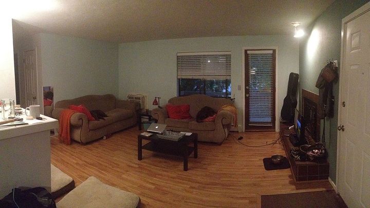 help new living room and couch conundrum, home decor, living room ideas, Panorama from the Dining Room