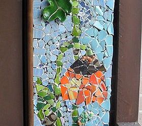 tillng broken pottery mosaic, crafts, porches, tiling, wall decor