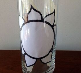 crafts vase seed bead sunflower glass, crafts, repurposing upcycling