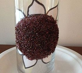 crafts vase seed bead sunflower glass, crafts, repurposing upcycling
