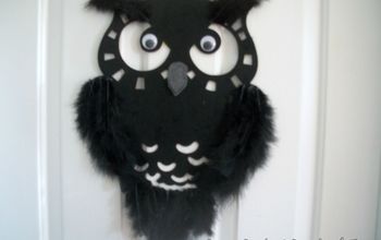 Feathered Owl Wall Hanging