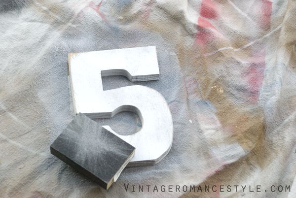 diy shabby wood number makeover, crafts, shabby chic