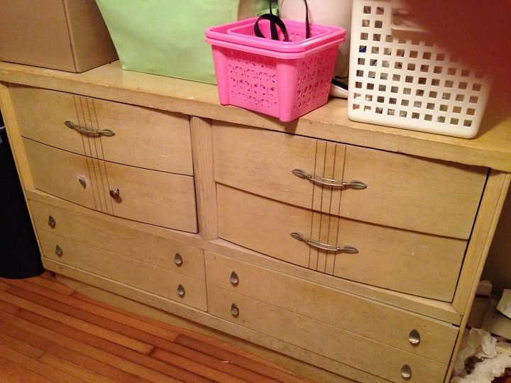 what should i do with this great old vintage 50 s bedroom furniture, The dresser