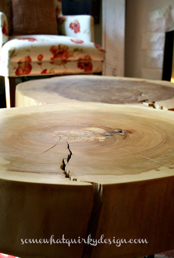 Tree Slice Ruf Table DIY Table From Large Tree Slices | Hometalk
