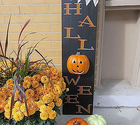 diy light up happy halloween sign, crafts, halloween decorations, seasonal holiday decor